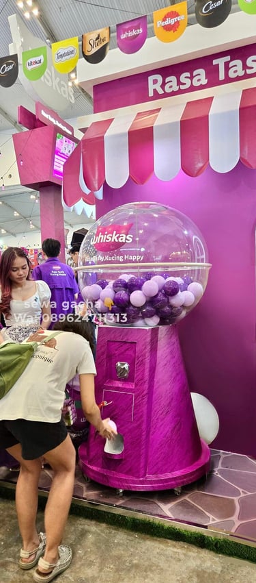 sewa mesin gacha jumbo ungu jabodetabek