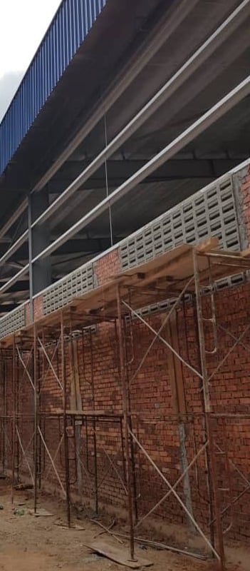 Factory under construction in KL Selangor by Shockwave Builders