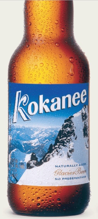 Kokanee Beer bottle and label