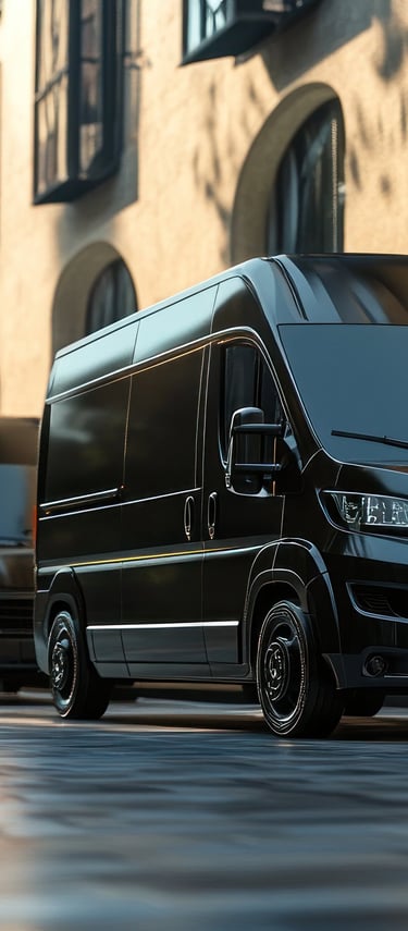 van obscura de transporte personal