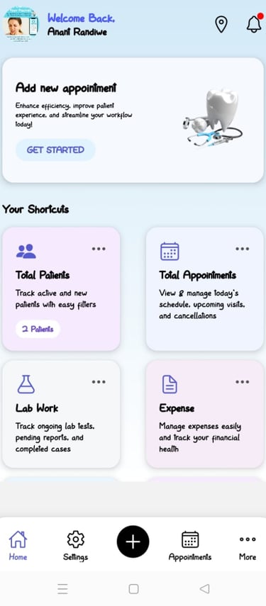 easily find best dentist in online search, dental clinic mangment application and dental aligners,