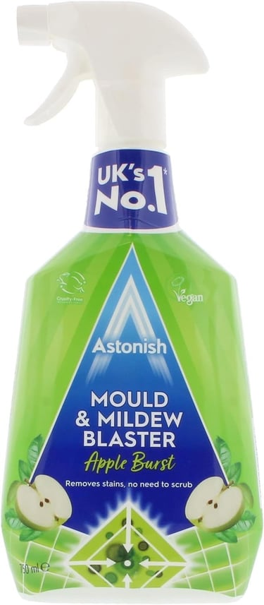 a bottle of liquid soap with apples and mint