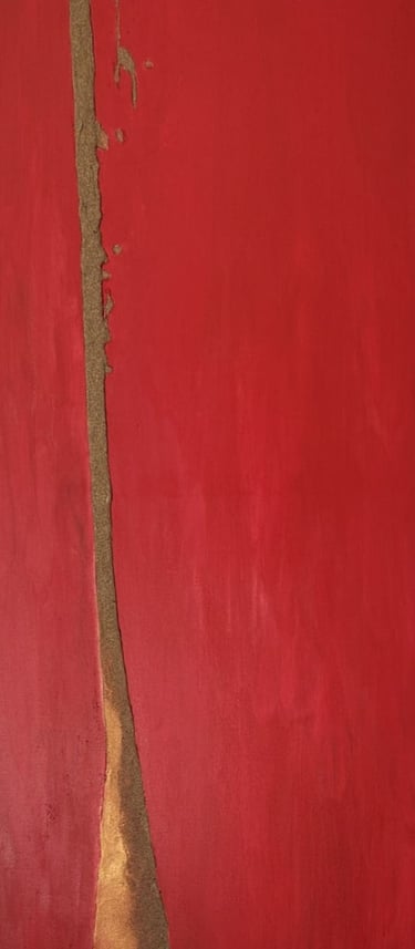 cuadro abstracto  de Eva Mas artista emergente