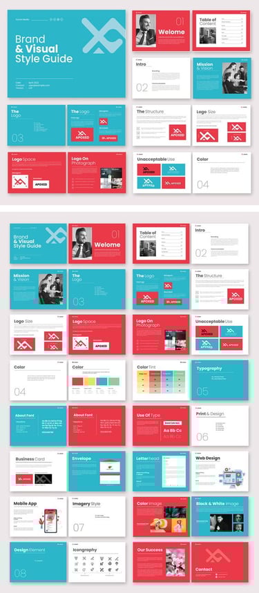 a large collection of logos and brand template