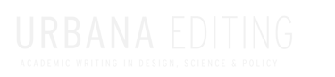 Urbana Editing logo – Academic editing and proofreading in design, science and policy