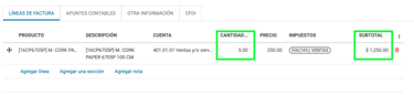editar cantidad de piezas