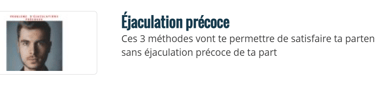 guide éjaculation précoce, recherche sante