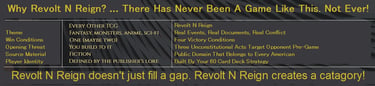 Revolt N Reign vs Other TCGs