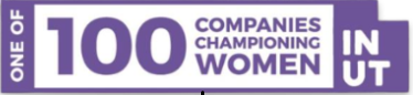 the logo for the company that is celebrating 100 years of women's history