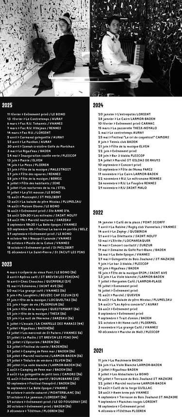 Les Simone concerts de 2021 à 2025 - photo @Dédale © Karina