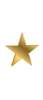 five gold stars on a black background