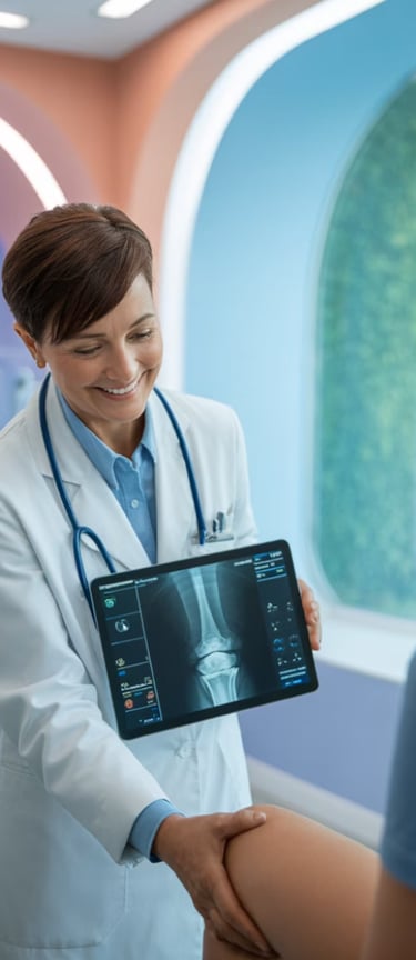 a doctor and a patient in a hospital