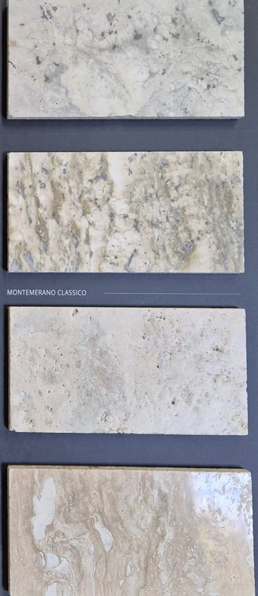 Trawertyn kolory kolor odcienie kolorystyka bianco, classico, silver, ivory, kremowy, navona, noce