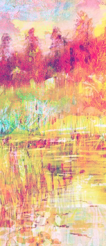 Looking for a fountain in Dumfries House - digital collage