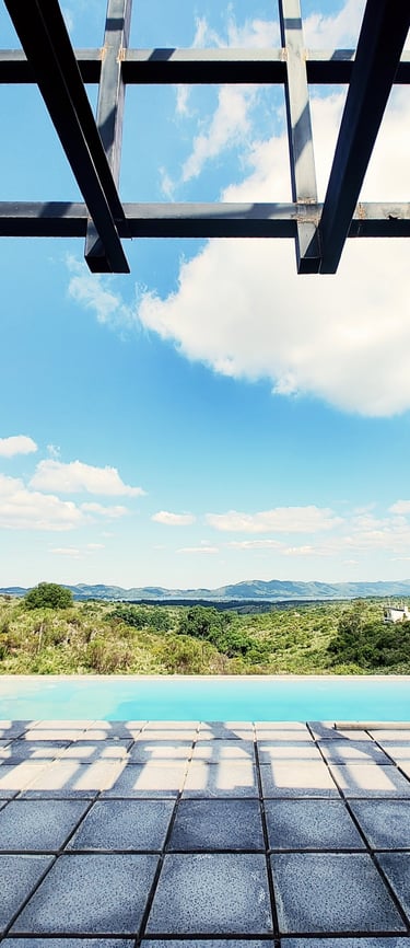 Casa en Córdoba con vista a las sierras y al dique los molinos.