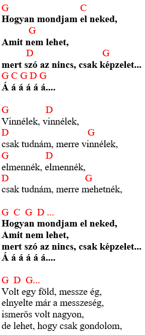 Képzelt Riport egy Amerikai Popfesztiválról - Vinnélek, vinnélek / Akkordok és zeneszöveg