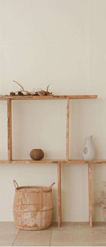 Un intérieur de maison évoquant la paix et la sérénité grâce au feng shui. 