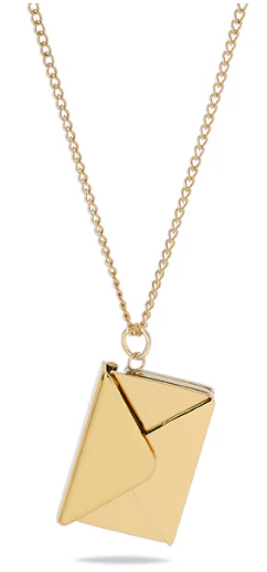 Love Letter Necklace Gold