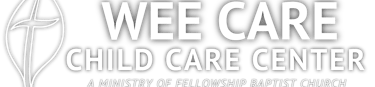 wee care child care center logo
