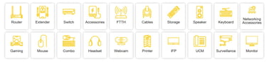 a set of icons of various types of appliances