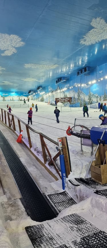 Pista de Esqui, no Snowland, em Gramado