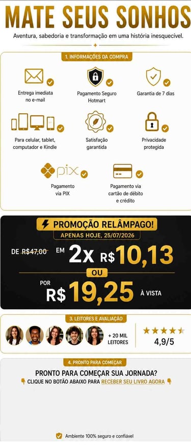 Livro Mate Seus Sonhos - CTA 19,25
