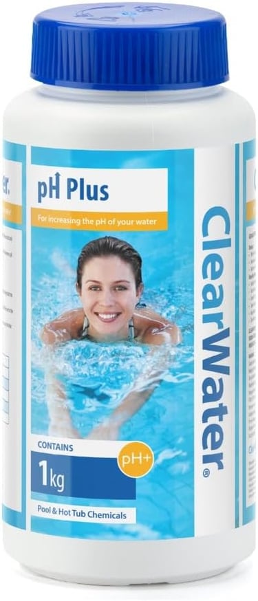 a woman swimming in a pool with a blue lid
