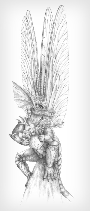 Armed dragon warrior