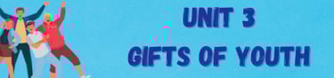  unit 3 2nd year bac gifts of youth, english course, 2st year bac