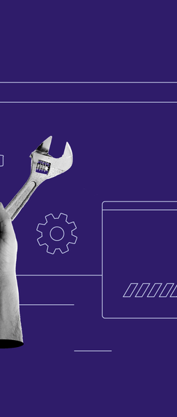 a person holding a wrenet and wrench