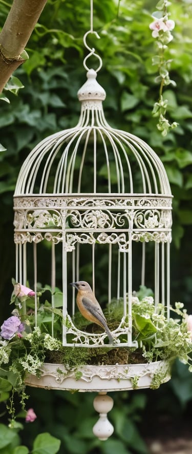 Round Birdcages Vintage Decorative Iron Bird cage Wedding Decor Flower cage