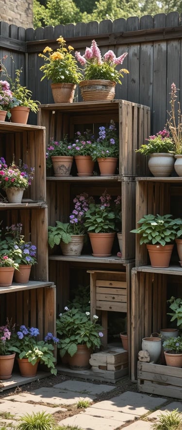 Hardwood Flower Box, Two-Pack, Natural