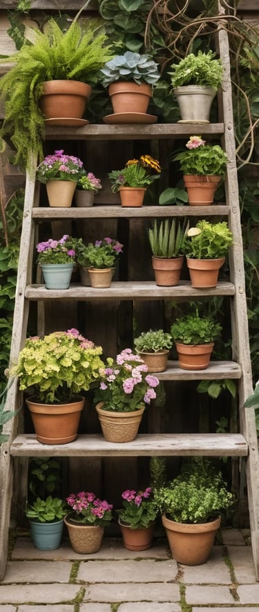 Plant Stand Indoor Outdoor 63" Tall Plant Shelf for Plants 14-Tier Large Plant Sheves for Living Roo