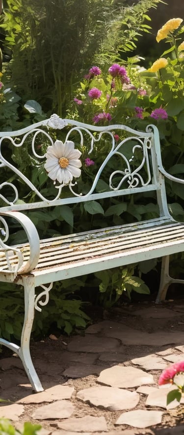 Outdoor Furniture Bistro Set with Rose Pattern 1 Table 2 Chairs for Garden Patio 