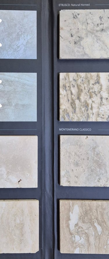 Trawertyn kolory kolor odcienie kolorystyka bianco, classico, silver, ivory, kremowy, navona, noce