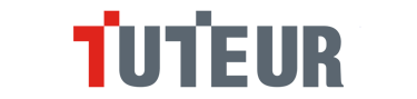 a red and black logo with the words tuteur corporasti