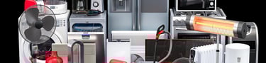 a bunch of appliances and appliances are shown in this image