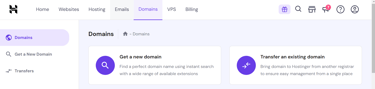 Get a domain for your website