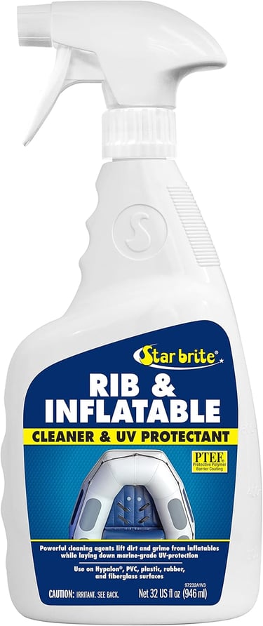 Spray cleaner for inflatables