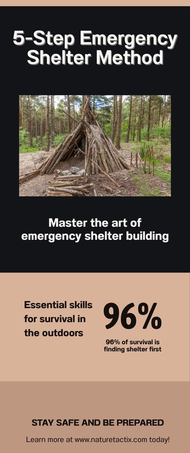 a wilderness shelter made from branches