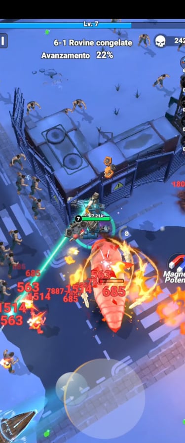 Immagine del gameplay di Mech Assemble: Zombie Swarm.