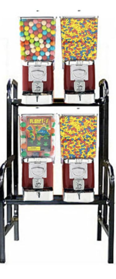 Bulk candy and gumball dispenser from Bill's Vending Solutions in Columbia, South Carolina