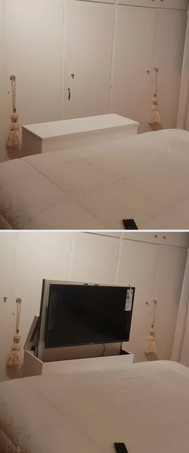 mueble para esconder tv