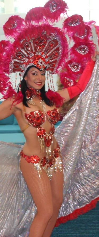 Our talented showgirls are more than just visual performers—they're professional dancers
