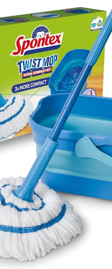a cleaning mop with a cleaning mop and a cleaning brush
