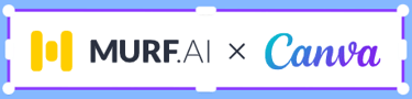Murf.AI logo and Canva logo