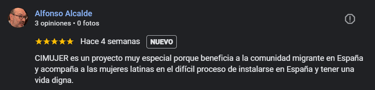 opiniones en google sobre CIMUJER