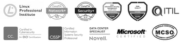 CompTIA LPI EXIN ITIL COBIT CISSP Novell MCSO MCSE Security+ Net+