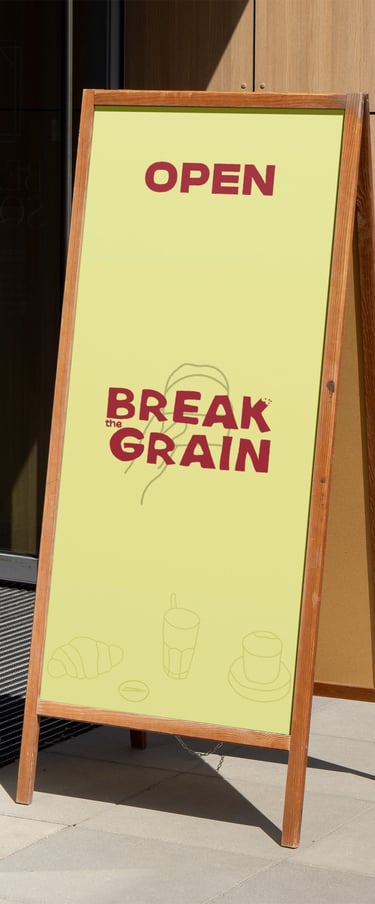 Identité visuelle - Break the grain - coffee par Soleado studio