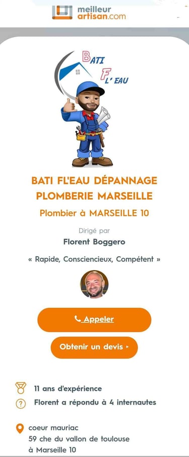 bati-fl-eau, plombier,marseillais, partenaire,meilleur,artusan